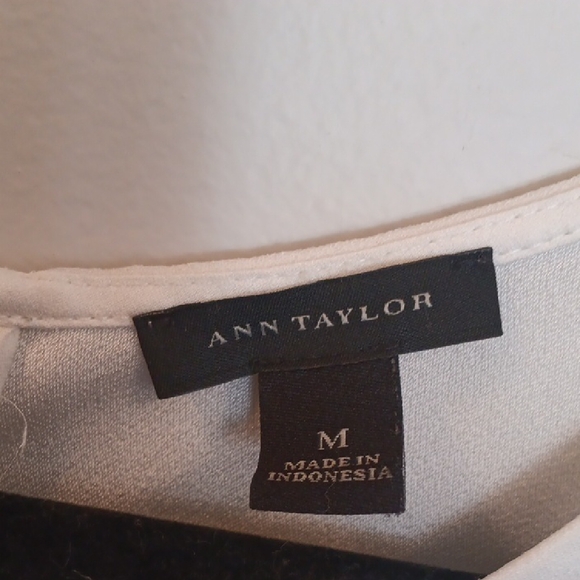 Ann Taylor Cream Sleeveless Blouse.#16A - Picture 2 of 7
